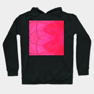 Mosaic Kaleidoscope Flower Pink Hoodie